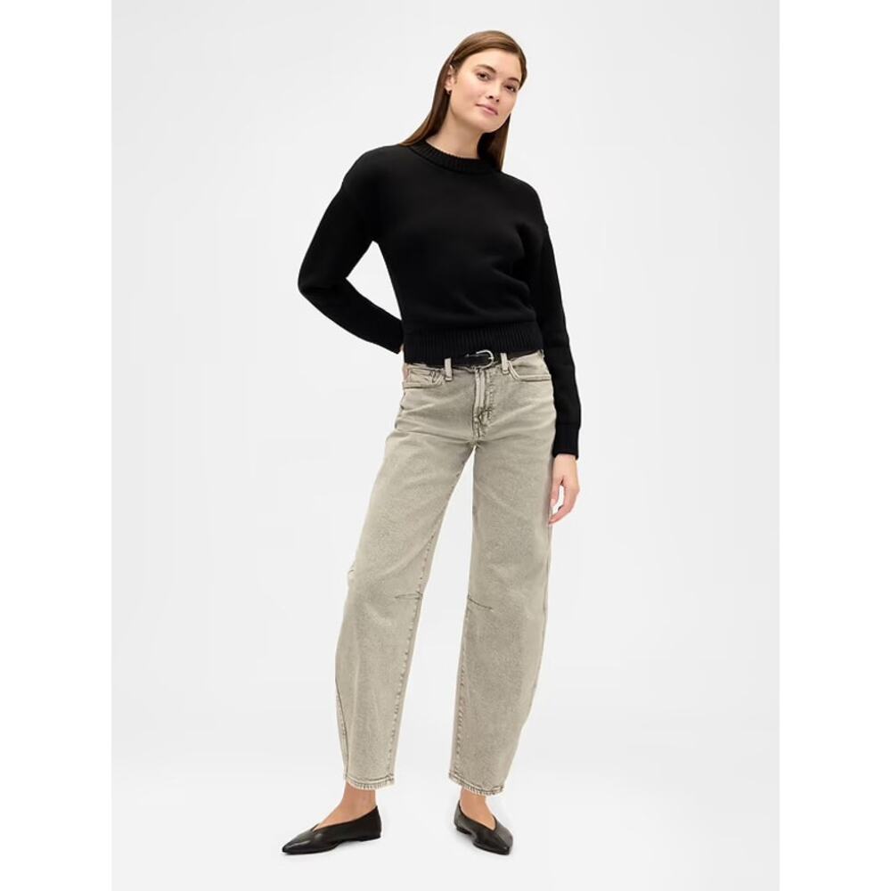 GAP High Rise Barrel Jeans, Size 12 - Picture 2 of 9